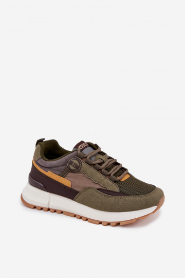 sporta apavi Sneakers modeļa apavi Vīriešiem Big Star RR174280 HI-POLY SYSTEM haki krāsas