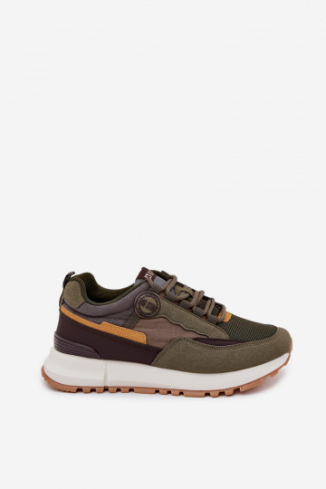 sporta apavi Sneakers modeļa apavi Vīriešiem Big Star RR174280 HI-POLY SYSTEM haki krāsas 2