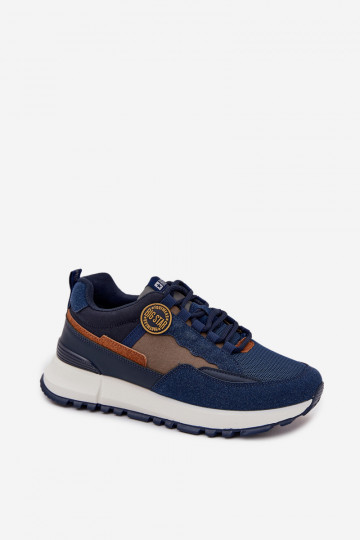 sporta apavi Sneakers modeļa apavi Vīriešiem Big Star RR174279 HI-POLY SYSTEM tumši zilas krāsas