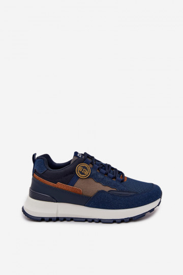 sporta apavi Sneakers modeļa apavi Vīriešiem Big Star RR174279 HI-POLY SYSTEM tumši zilas krāsas 2