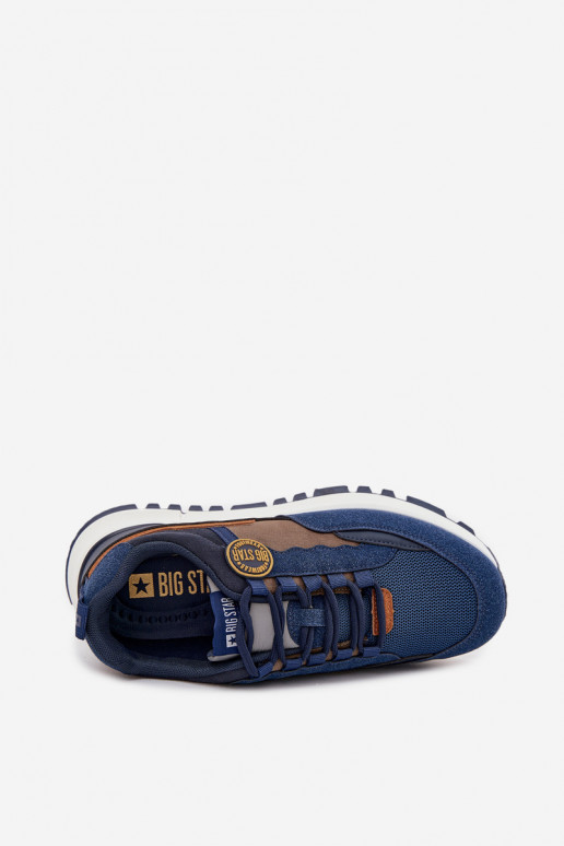 sporta apavi Sneakers modeļa apavi Vīriešiem Big Star RR174279 HI-POLY SYSTEM tumši zilas krāsas