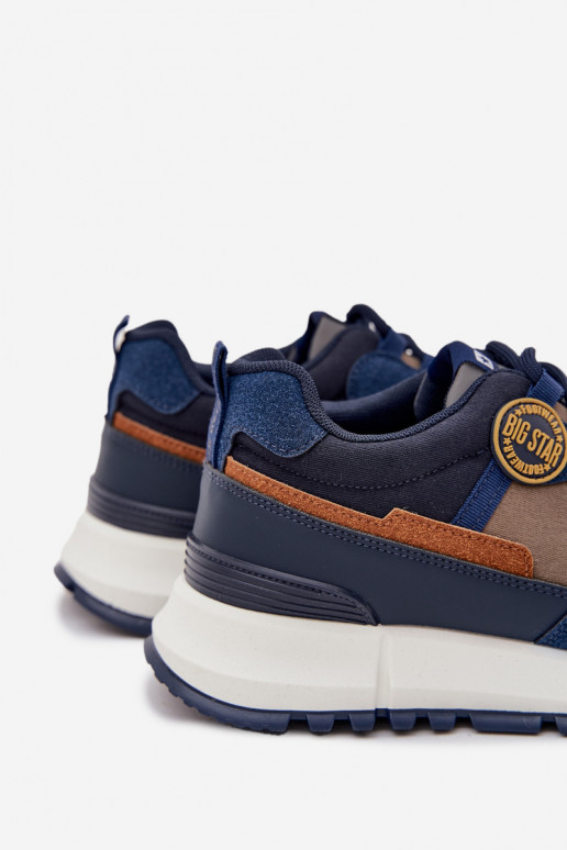 sporta apavi Sneakers modeļa apavi Vīriešiem Big Star RR174279 HI-POLY SYSTEM tumši zilas krāsas