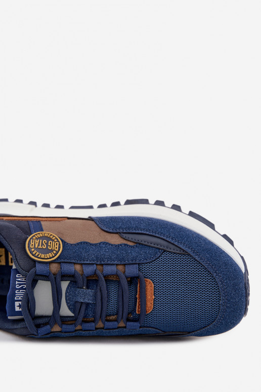 sporta apavi Sneakers modeļa apavi Vīriešiem Big Star RR174279 HI-POLY SYSTEM tumši zilas krāsas