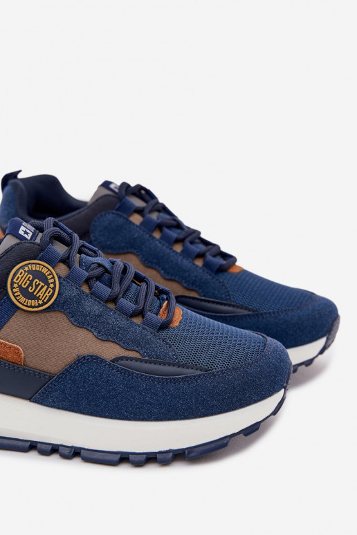 sporta apavi Sneakers modeļa apavi Vīriešiem Big Star RR174279 HI-POLY SYSTEM tumši zilas krāsas