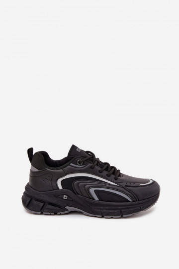 sporta apavi Sneakers modeļa apavi Vīriešiem Big Star SS174285 melnas krāsas 2