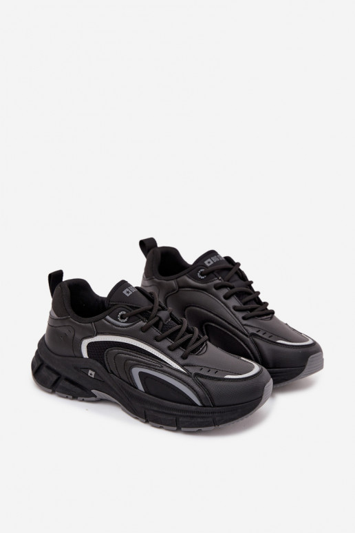 sporta apavi Sneakers modeļa apavi Vīriešiem Big Star SS174285 melnas krāsas