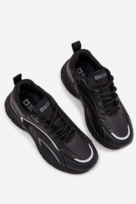 sporta apavi Sneakers modeļa apavi Vīriešiem Big Star SS174285 melnas krāsas