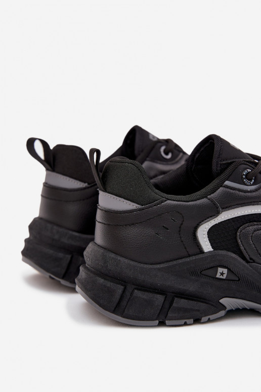 sporta apavi Sneakers modeļa apavi Vīriešiem Big Star SS174285 melnas krāsas