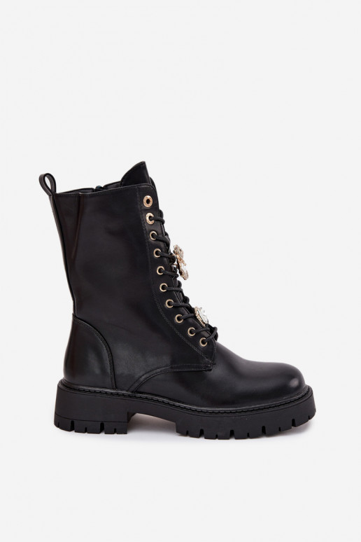 zābaki SieviešuPrzypinkami siltināti melnas krāsas Lomina