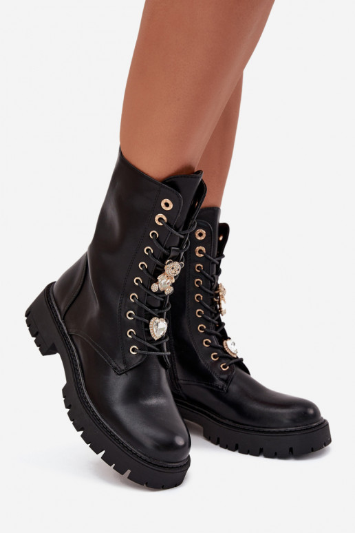 zābaki SieviešuPrzypinkami siltināti melnas krāsas Lomina