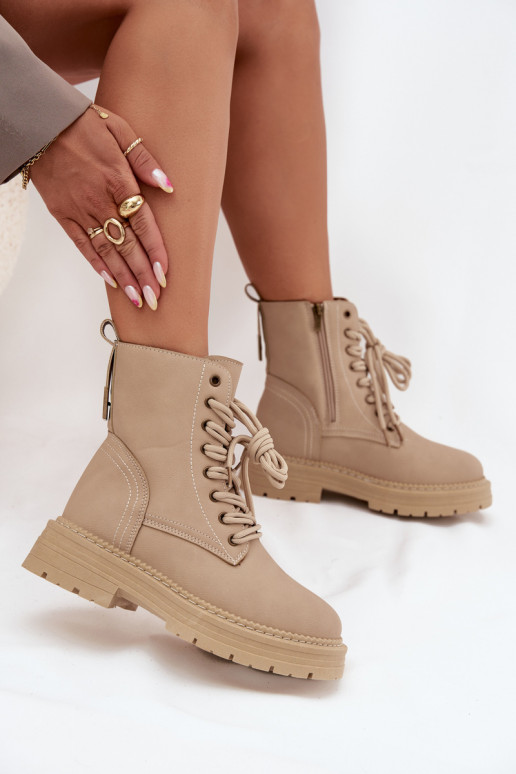 Sieviešu zābaki Uz pili smilšu krāsas Tirina