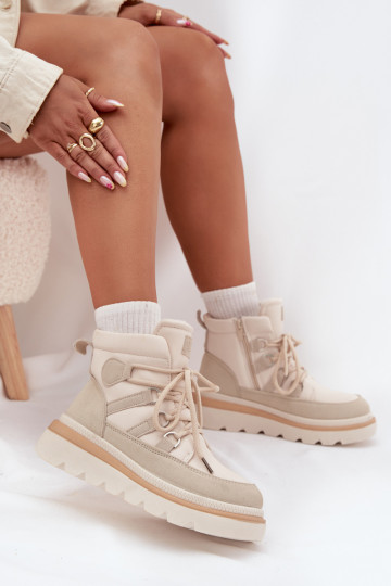 Sieviešu puszābaki ar platformu Ziloņkaula krāsas Liorae