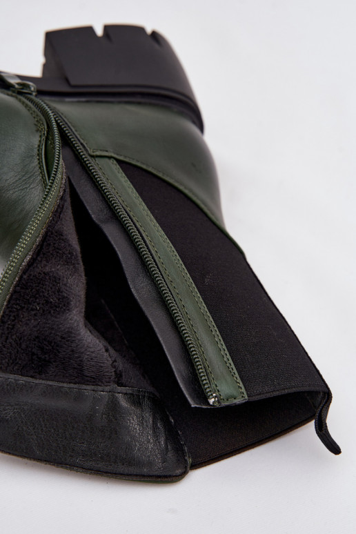 Sieviešu puszābaki Klockā Eko Āda haki krāsas Kyra