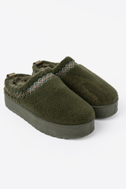 haki krāsas, miękkie Apavi a'la Sieviešu sniega zābaki bez pięty