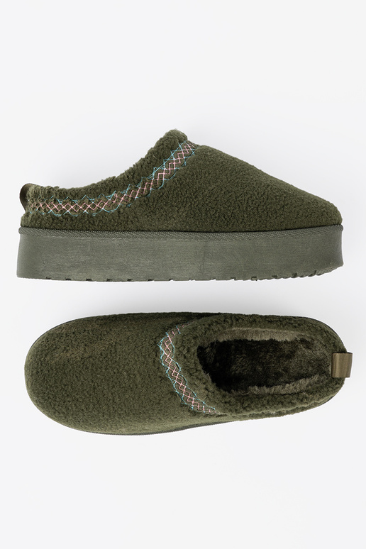 haki krāsas, miękkie Apavi a'la Sieviešu sniega zābaki bez pięty