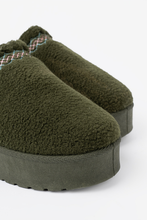 haki krāsas, miękkie Apavi a'la Sieviešu sniega zābaki bez pięty