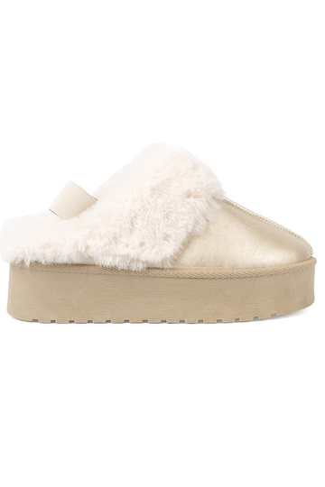 Zelta krāsas Apavi a'la Sieviešu sniega zābaki z balta krāsam kažokādas 2