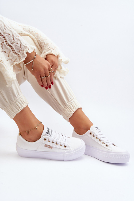 Sieviešu apavi ar platformu Lee Cooper LCW-24-31-2725 baltas krāsas