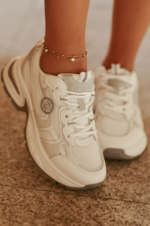 Sneakers modeļa apavi Sieviešu Big Star RR274A191 baltas krāsas