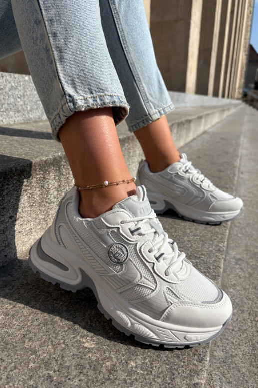 Sneakers modeļa apavi Sieviešu Big Star RR274A191 baltas krāsas