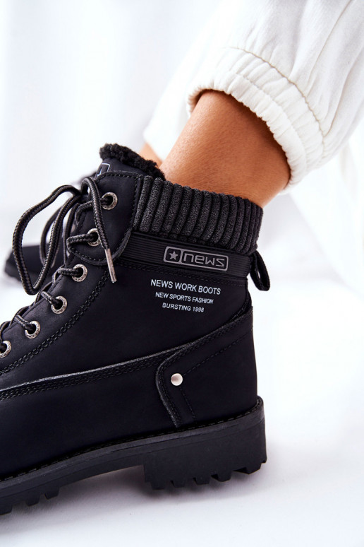 Sieviešu puszābaki melnas krāsas Grunders