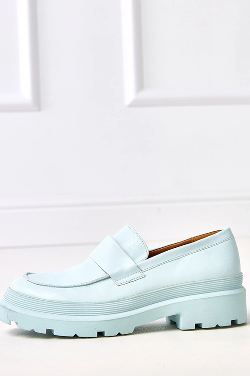 Zili mokasīni no mākslīgās ādas Seraphin