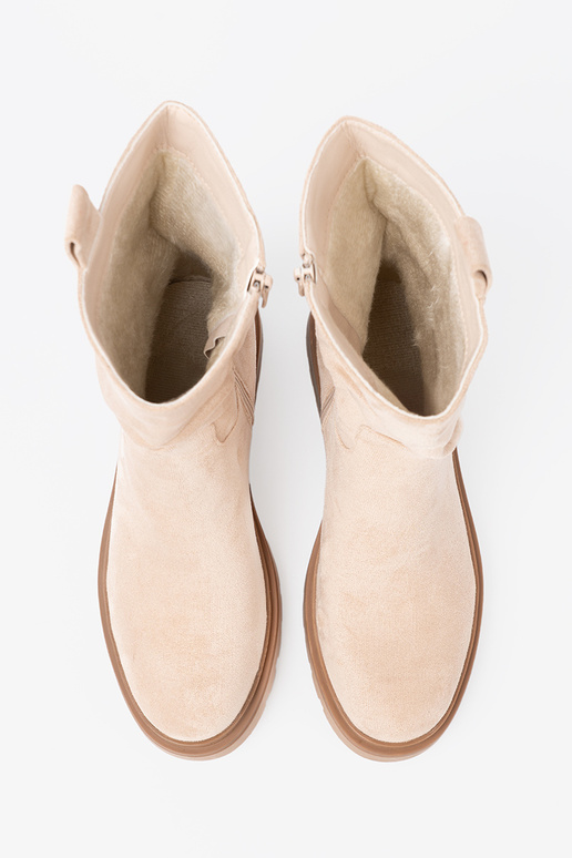 NoInoczesne gaišibēšs zābaki o prostym fasonie