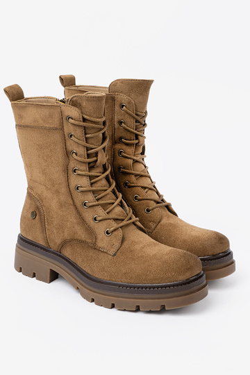 Klasiska modeļa zamšādas zābaki In odcieniu brązu