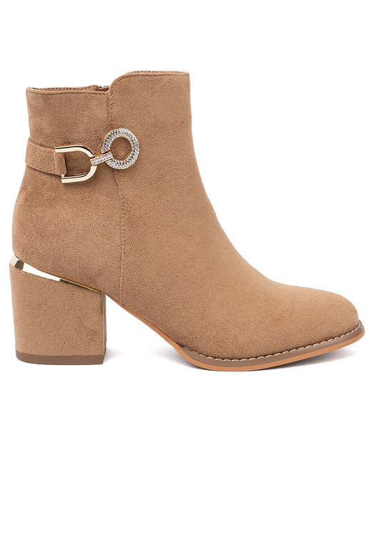 Stilīgs zābaki In odcieniu gaišibrūnsm ze zeltainim detalem