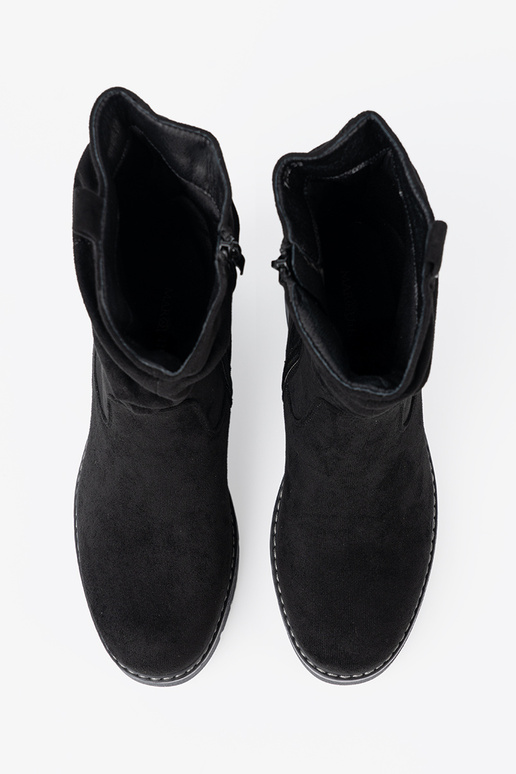 Sieviešu puszābaki Melnas krāsas z ozdobnym marszczeniem