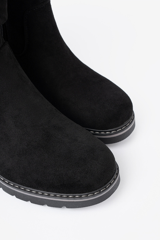 Sieviešu puszābaki Melnas krāsas z ozdobnym marszczeniem