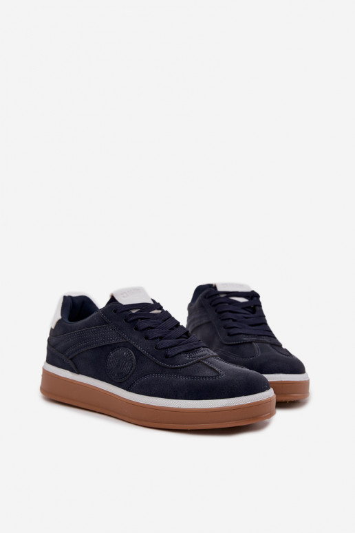 Sneakers modeļa apavi Vīriešiem Zems Big Star SS174021 HI-POLY SYSTEM tumši zilas krāsas