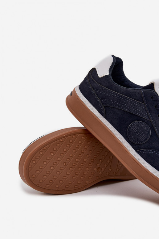 Sneakers modeļa apavi Vīriešiem Zems Big Star SS174021 HI-POLY SYSTEM tumši zilas krāsas