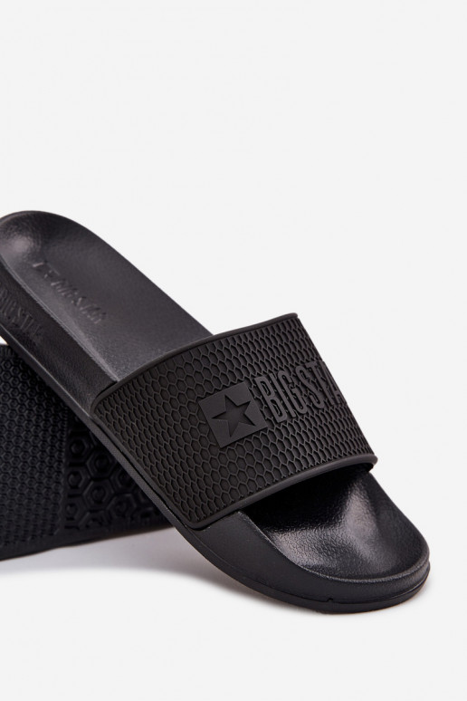 Čības Vīriešiem Ieslēgts Vieglas čības uz pirkstaj PodeszInie Big Star SS174356 melnas krāsas