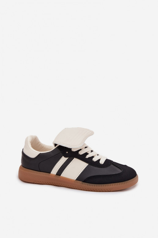 Zems Sneakers modeļa apavi SieviešuINyIniniętym Językiem melnas krāsas Ardira