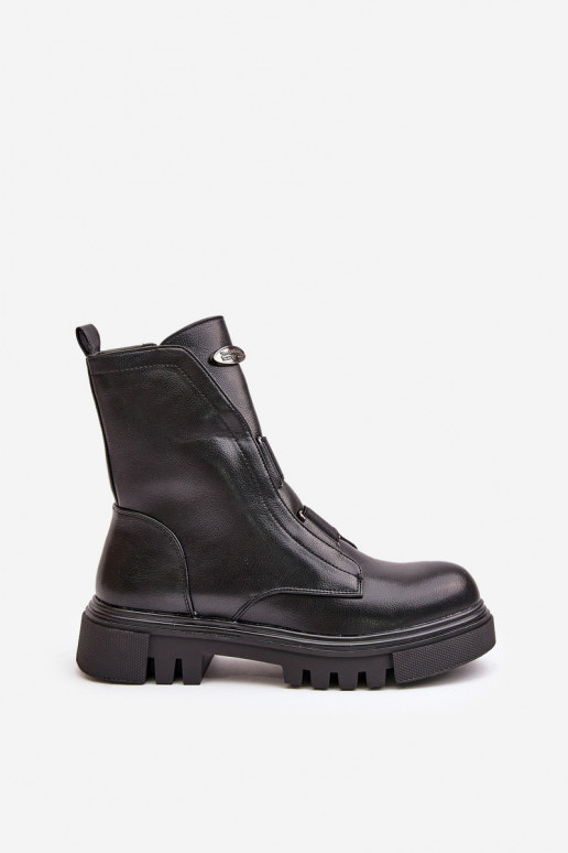 siltināti zābaki Sieviešu Uz pili Eko Āda melnas krāsas Tā irilyra