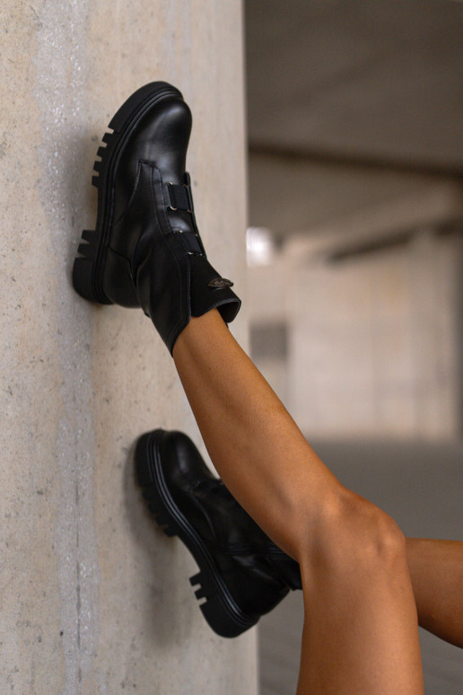 siltināti zābaki Sieviešu Uz pili Eko Āda melnas krāsas Tā irilyra