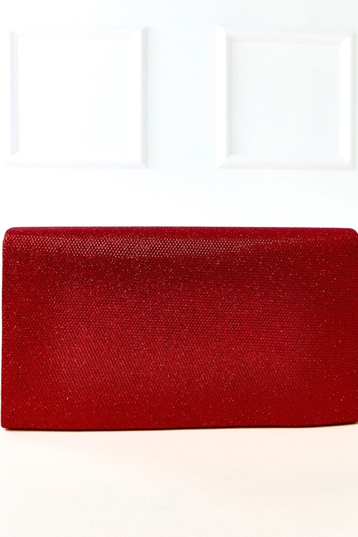 Sarkana aploksnes formas rokassomiņa...