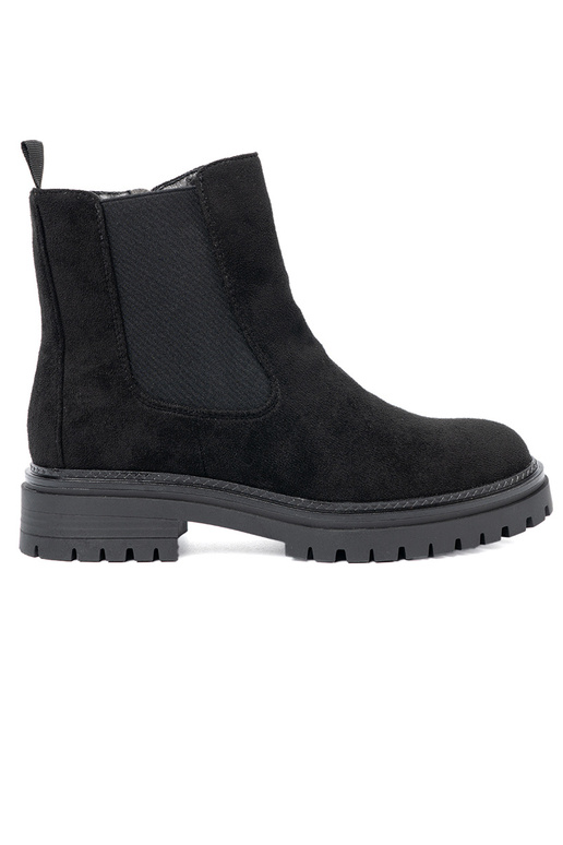 Klasiska modeļa Melnas krāsas zābaki uz biezas zoles