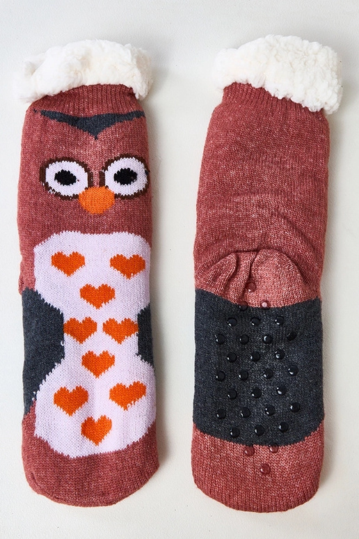 Rozā zeķes ar pūci Lotis