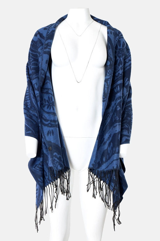 Melni-brūns šalle ar ziediem Colonie