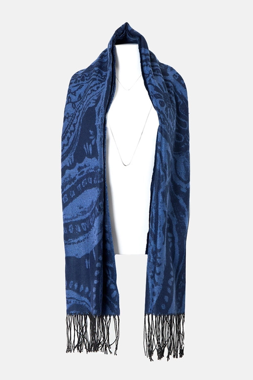 Melni-brūns šalle ar ziediem Colonie