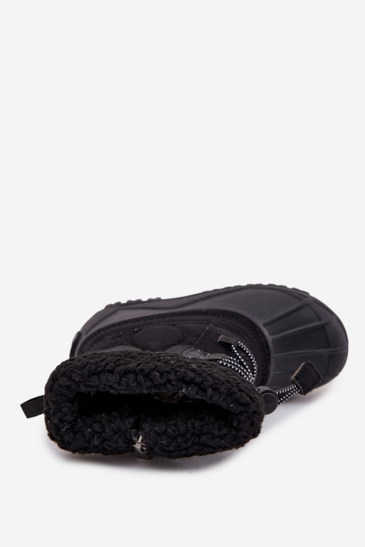 siltināti sniega apavi Bērnu apavi Uz pili Big Star OO374073 melnas krāsas