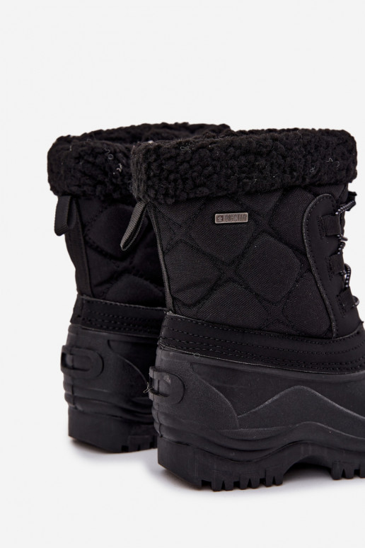 siltināti sniega apavi Bērnu apavi Uz pili Big Star OO374073 melnas krāsas