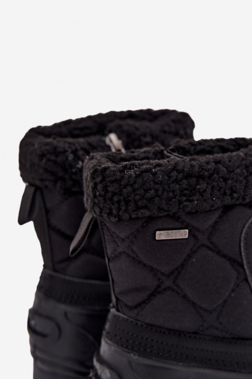 siltināti sniega apavi Bērnu apavi Uz pili Big Star OO374073 melnas krāsas