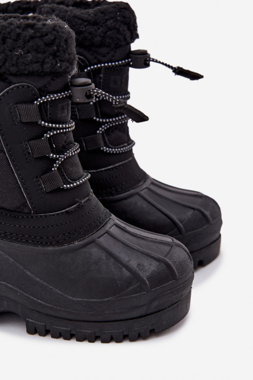 siltināti sniega apavi Bērnu apavi Uz pili Big Star OO374073 melnas krāsas