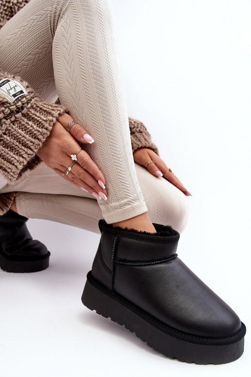 Āda Sieviešu sniega apavi ar platformu melnas krāsas Loreley