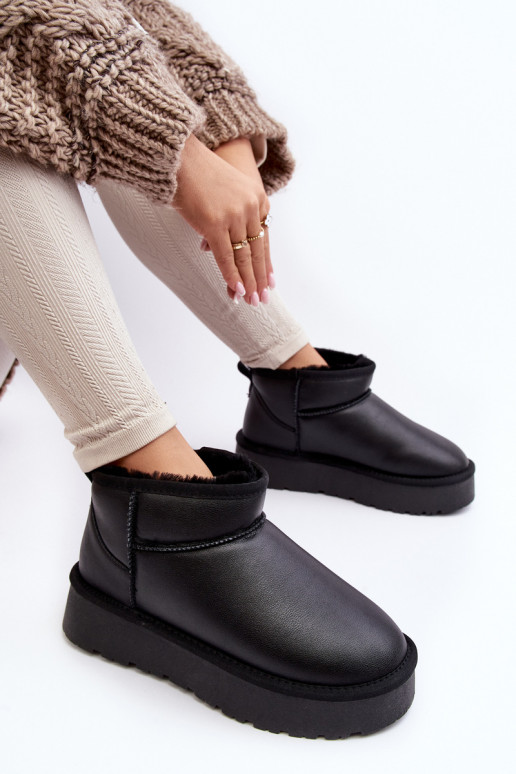 Āda Sieviešu sniega apavi ar platformu melnas krāsas Loreley