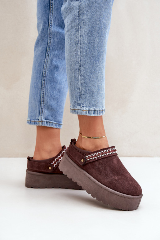 sniega apavi Ar greznu Haftem CzekoladoIne Selithria