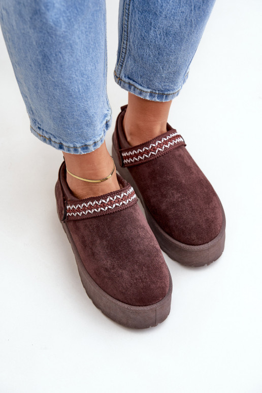 sniega apavi Ar greznu Haftem CzekoladoIne Selithria